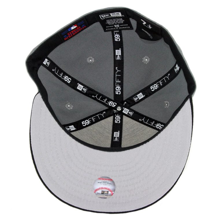 New Era 59Fifty Chicago White Sox Fitted Hat Storm Grey Black Bottom New Era 59Fifty Chicago White Sox Fitted Hat Storm Grey Black Bottom