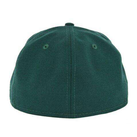 New Era 59Fifty Plain Blank Fitted Hat Dark Green
