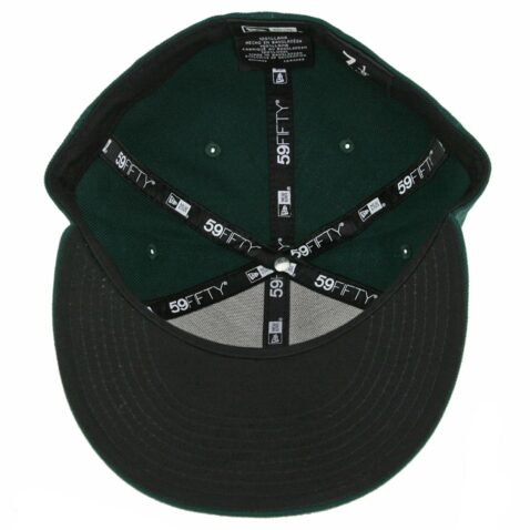 New Era 59Fifty Plain Blank Fitted Hat Dark Green