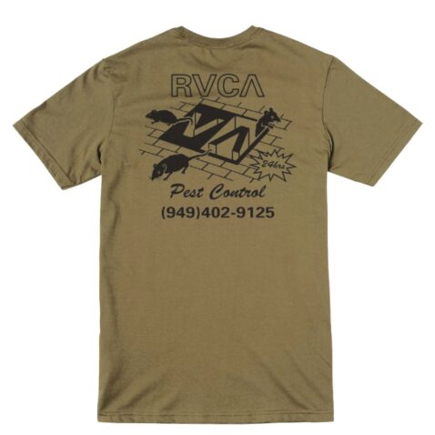 RVCA Pest Control T-Shirt Cadet Green - Image 2