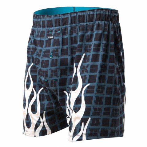 Stance Burnt Plaid BX Boxer Black