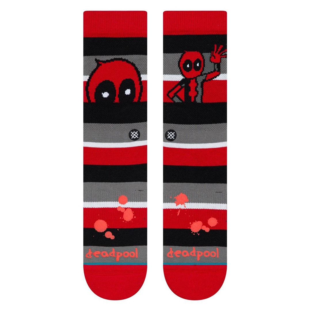 Stance Deadpool Stripe Sock Red - Billion Creation