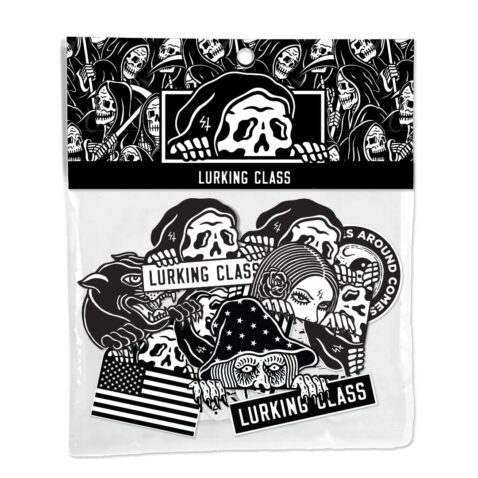 Sketchy Tank Lurkers Sticker Pack Black White