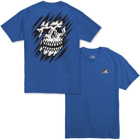 Sketchy Tank Tear T-Shirt Royal Blue