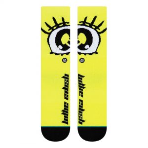 Stance x Billie Eilish Anime Eyes Sock Neon Yellow