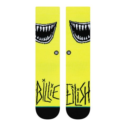 Stance x Billie Eilish Grin Sock Neon Yellow
