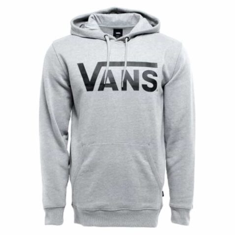 Vans Classic Pullover Hooded Sweatshirt Cement Heather Black