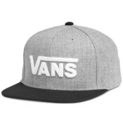 Vans Drop V II Snapback Hat Heather Grey Black