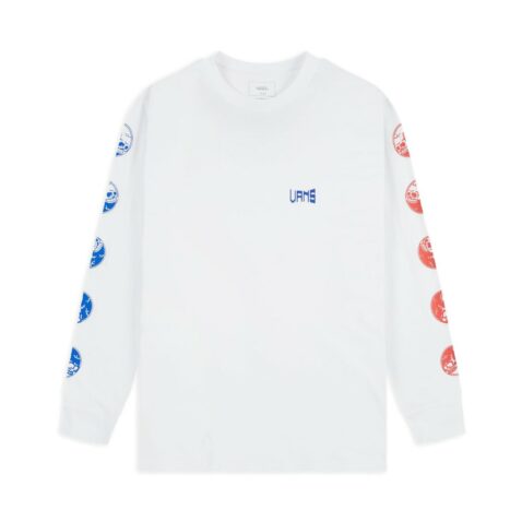 Vans Gradient Skull Long Sleeve T-Shirt White