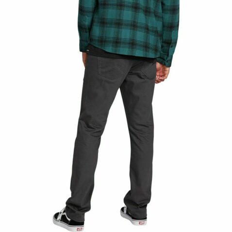 Volcom Solver 5 Pocket Slub Denim Pants Asphalt Black - Image 3