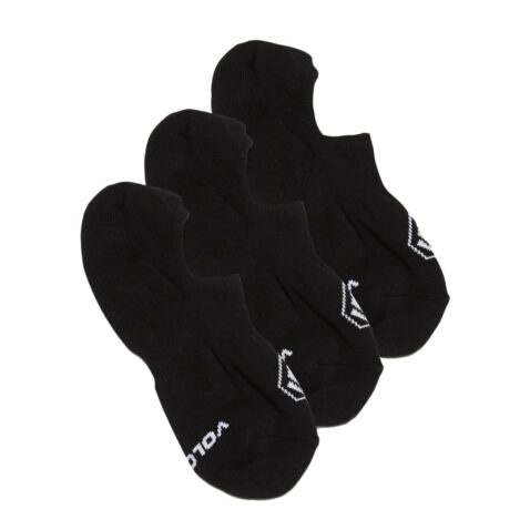 Volcom Stones No Show 3 Pack Sock Black