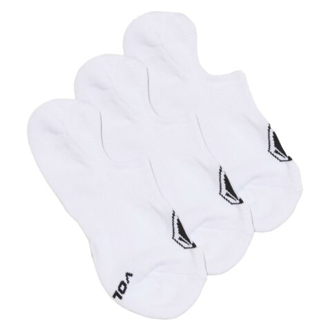 Volcom Stones No Show 3 Pack Sock White