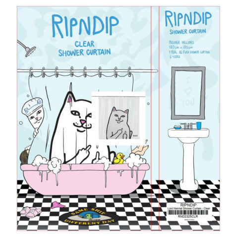 Rip N Dip Lord Nermal Curtain Clear