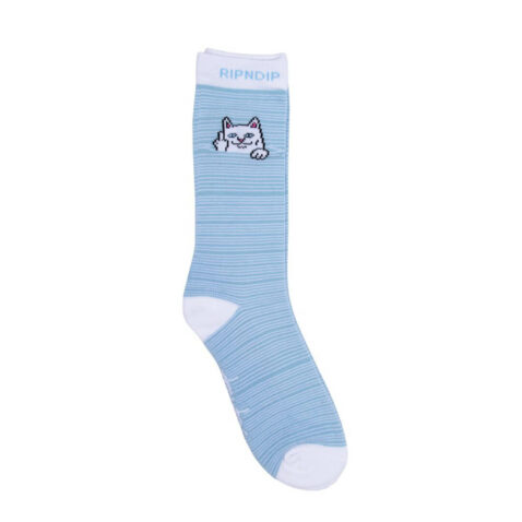 Rip N Dip Peeking Nermal Socks Baby Blue