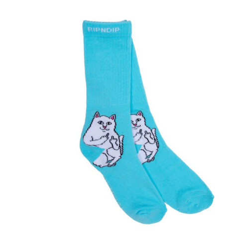 Rip N Dip Lord Nermal Socks Baby Blue
