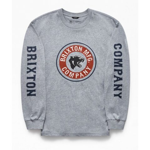 Brixton Forte IV Long Sleeve T-Shirt Heather Grey