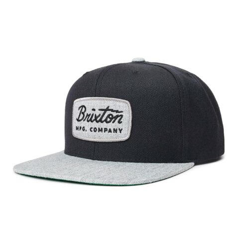 Brixton Jolt Snapback Hat Black Heather Grey