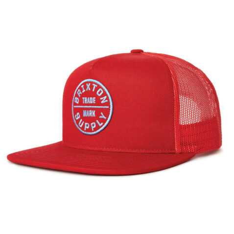 Brixton Oath III Mesh Snapback Hat Scarlet
