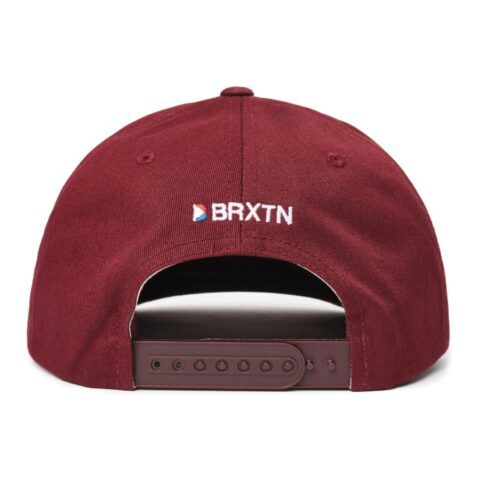 Brixton Stowell II MP Snapback Hat Maroon