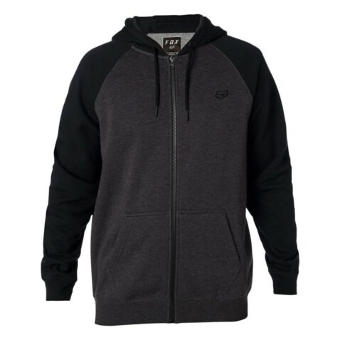 Fox Legacy Zip Fleece Sweatshirt Black Charcoal