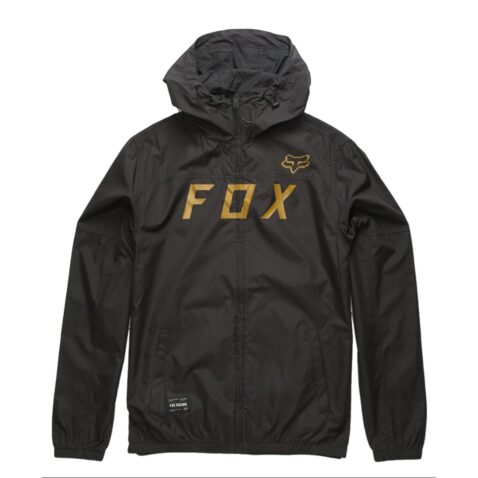 Fox Moth Windbreaker Jacket Black
