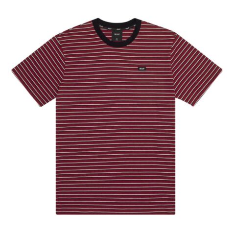 HUF Davis Striped Knit T-Shirt Red