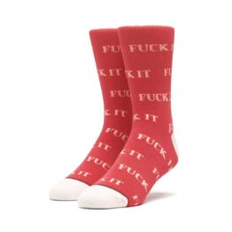 Huf Fuck It Sock Red