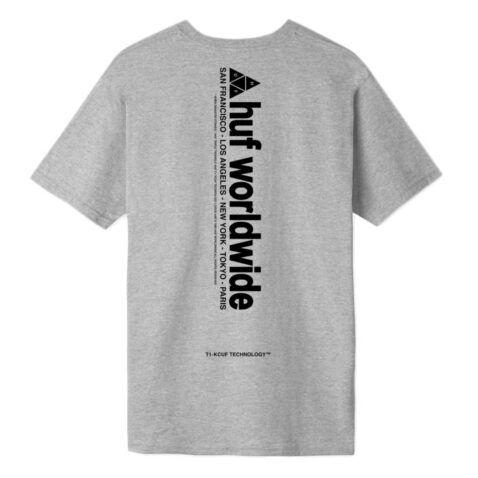 Huf Peak 3.0 T-Shirt Heather Grey