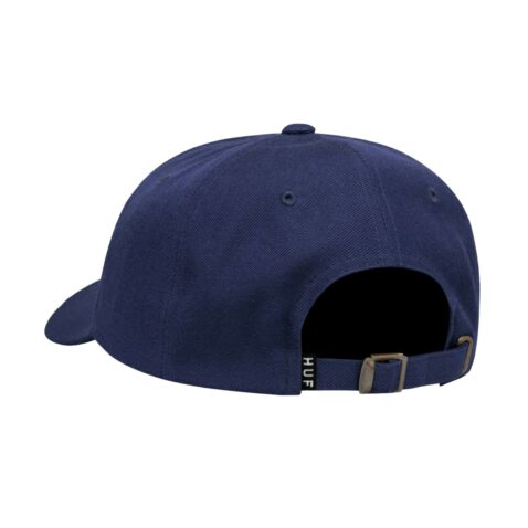 HUF Stacked CV 6 Panel Strapback Hat Dark Navy