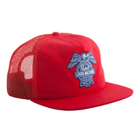 Loser Machine x Pabst Blue Ribbon Badge Snapback Hat Red