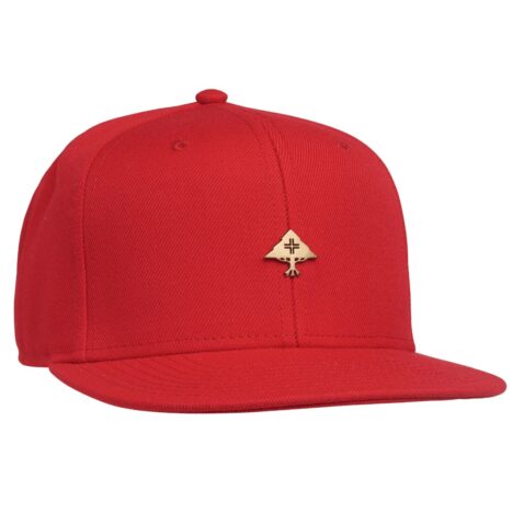 LRG Be Gold Snapback Hat Red