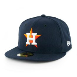 New Era 59Fifty Official 2019 World Series Houston Astros Game Fitted Hat Dark Navy