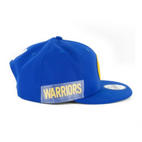 New Era 9Fifty Clear Feature Golden State Warriors Snapback Hat Royal Blue