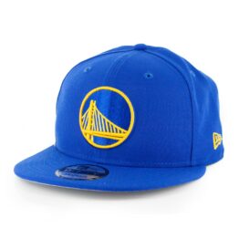 New Era 9Fifty Clear Feature Golden State Warriors Snapback Hat Royal Blue