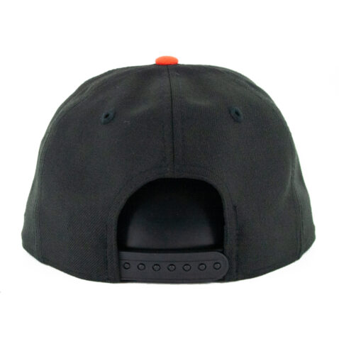 New Era 9fifty San Diego Gulls Snapback Hat Black Orange - Image 2