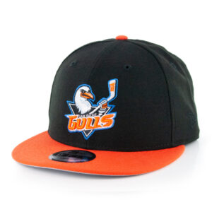 New Era 9fifty San Diego Gulls Snapback Hat Black Orange