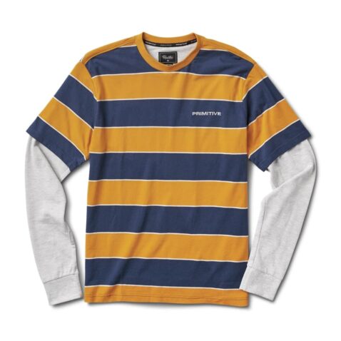 Primitive Bushwick Long Sleeve Crew T-Shirt Navy