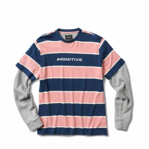 Primitive Two Fer Knitted Long Sleeve Navy