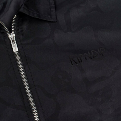Rip N Dip Black Out Nylon Jacket Black