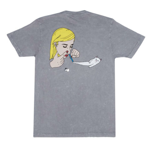 Rip N Dip Coco Nerm T-Shirt Grey Mineral Wash