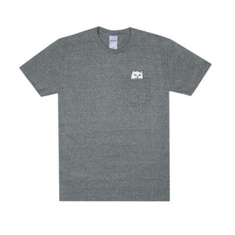 Rip N Dip Lord Nermal Pocket T-Shirt Heather Grey