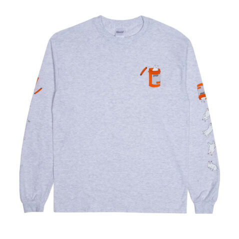 Rip N Dip Nermal Pills Long Sleeve Ash Grey