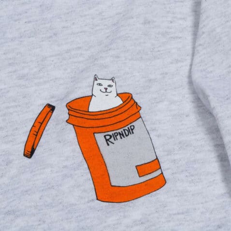 Rip N Dip Nermal Pills Long Sleeve Ash Grey