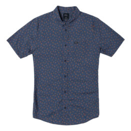 RVCA Prelude Floral Button-Up Moody Blue