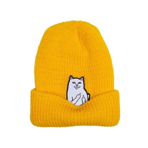 Rip N Dip Lord Nermal Rib Beanie Gold