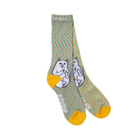 Rip N Dip Lord Nermal Socks Gold Rainbow