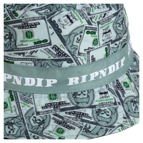 Rip N Dip Money Bag Bucket Hat Green Black - Image 2