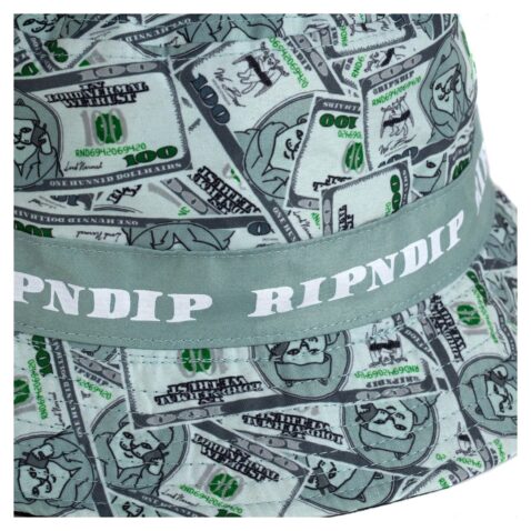 Rip N Dip Money Bag Bucket Hat Green Black