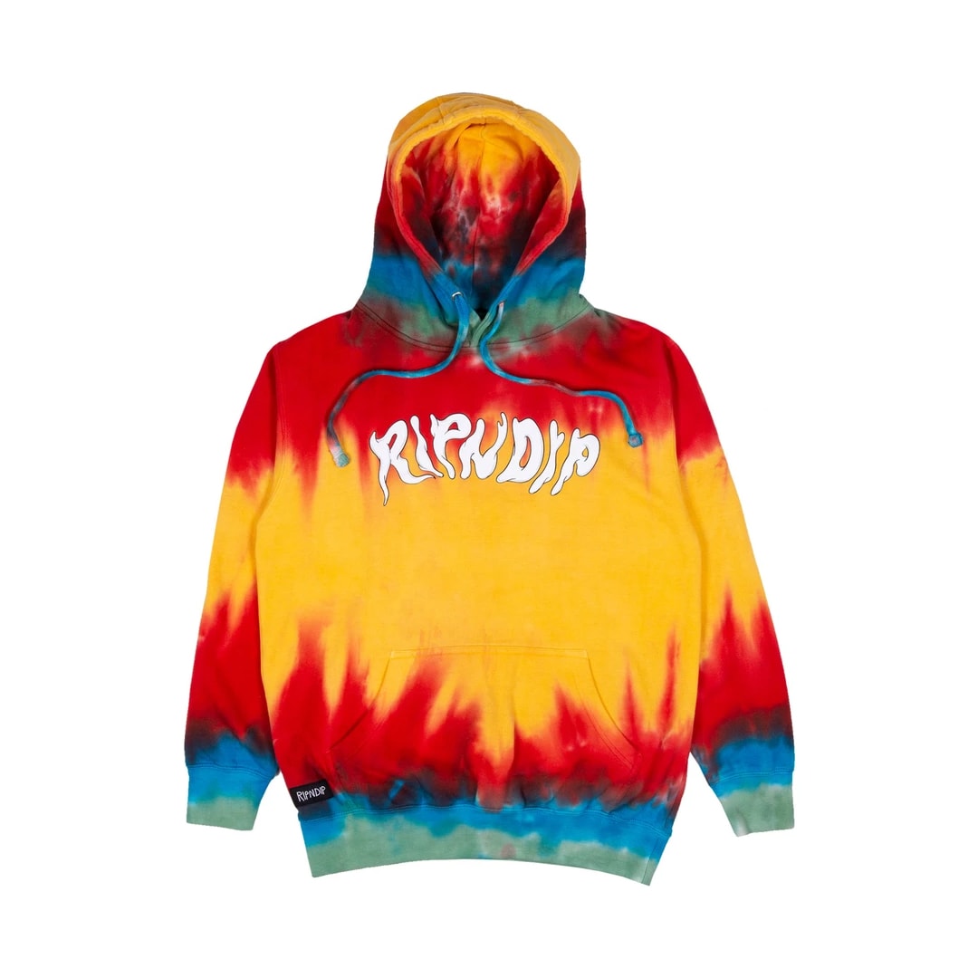 Rip N Dip Nerm In Wonderland Hooded Sweatshirt Spiral Dye
