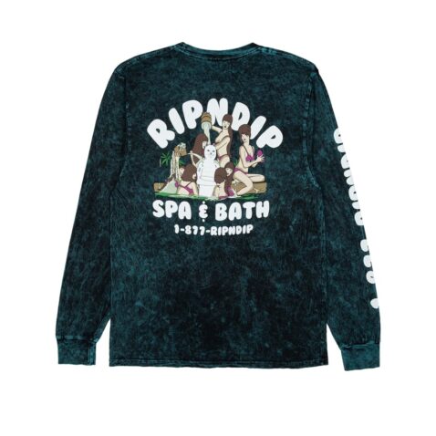 Rip N Dip Spa Day Long Sleeve T-Shirt Hunter Wash
